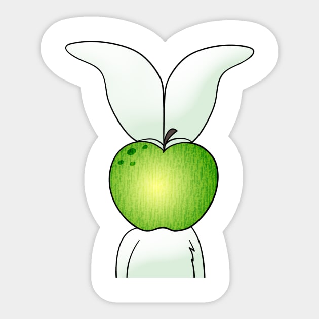 Apple Claire Sticker by belugatoons